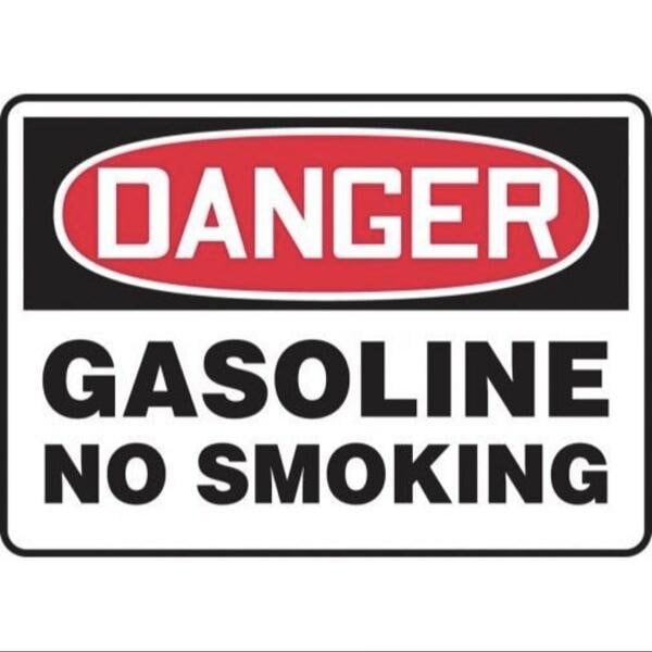 Accuform OSHA DANGER Safety Sign GASOLINE MSMK245VA MSMK245VA - main